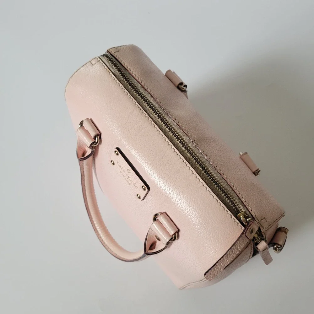 Kate Spade Wellesley Alessa Satchel Light Pink Saffiano Leather Coquette Pastel